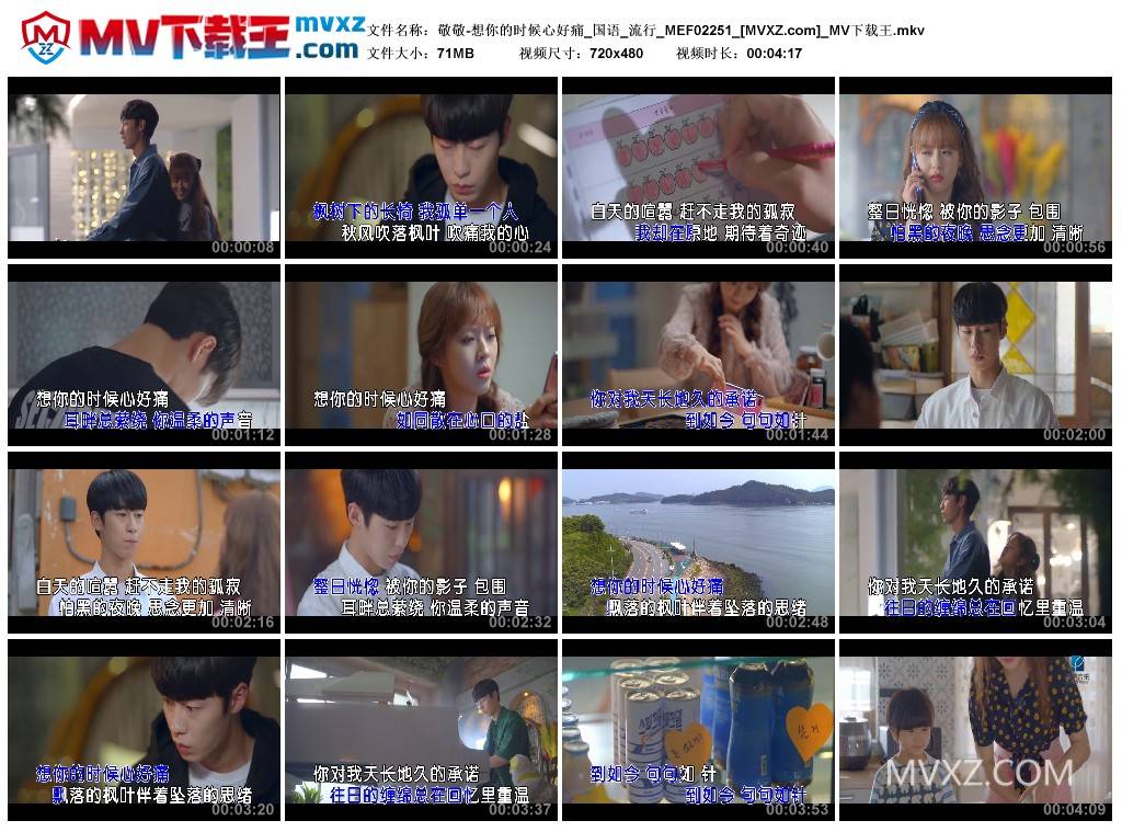 敬敬-想你的时候心好痛_国语_流行_MEF02251